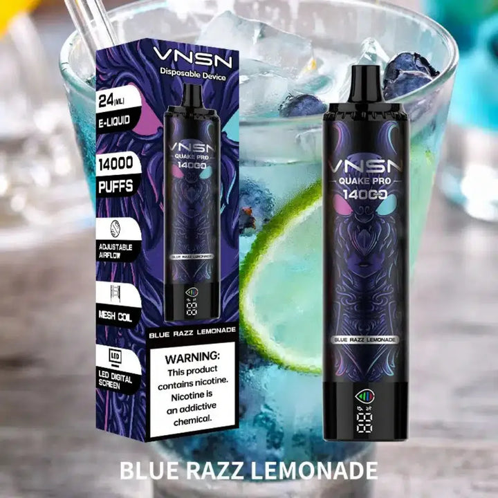 VNSN Quake Pro 14000Puffs-Blue Razz Lemonade 