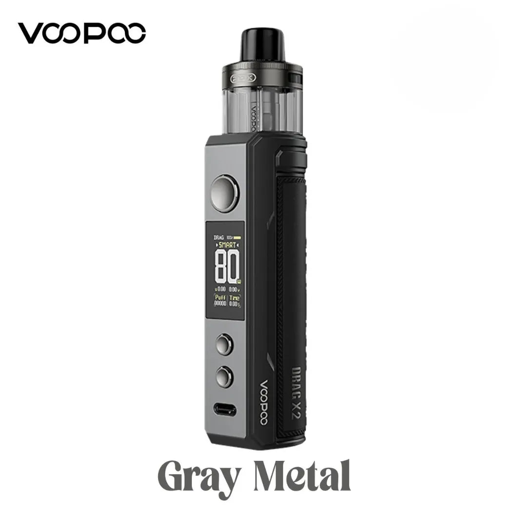 Gray Metal - VOOPOO Drag X2 Pod Kit 80W in Dubai, UAE