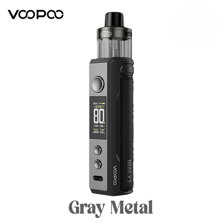 Gray Metal - VOOPOO Drag X2 Pod Kit 80W in Dubai, UAE
