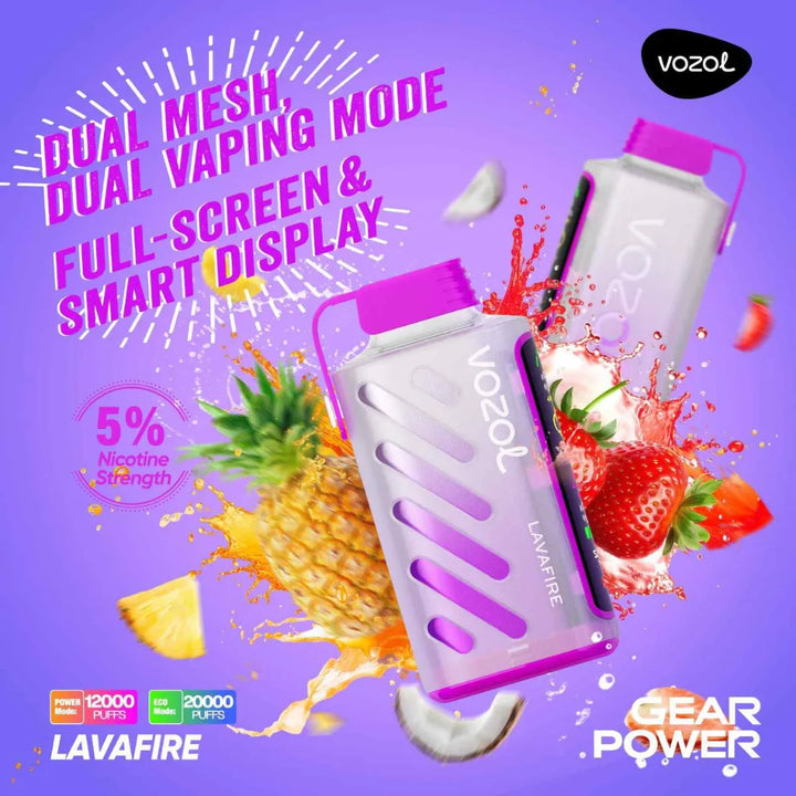 VOZOL_Gear_Power_20000_Puffs_50mg_Dual_Mode_-_Lava_Fire