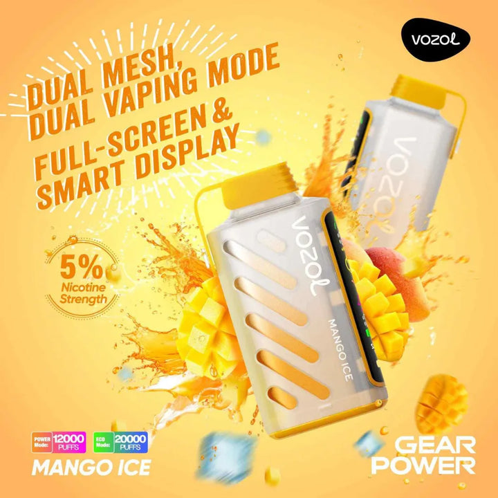 VOZOL_Gear_Power_20000_Puffs_50mg_Dual_Mode_-_Mango_Ice