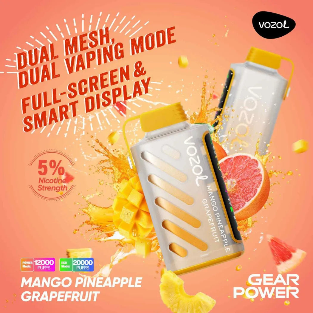 VOZOL_Gear_Power_20000_Puffs_50mg_Dual_Mode_-_Mango_Pineapple_Grapefruit