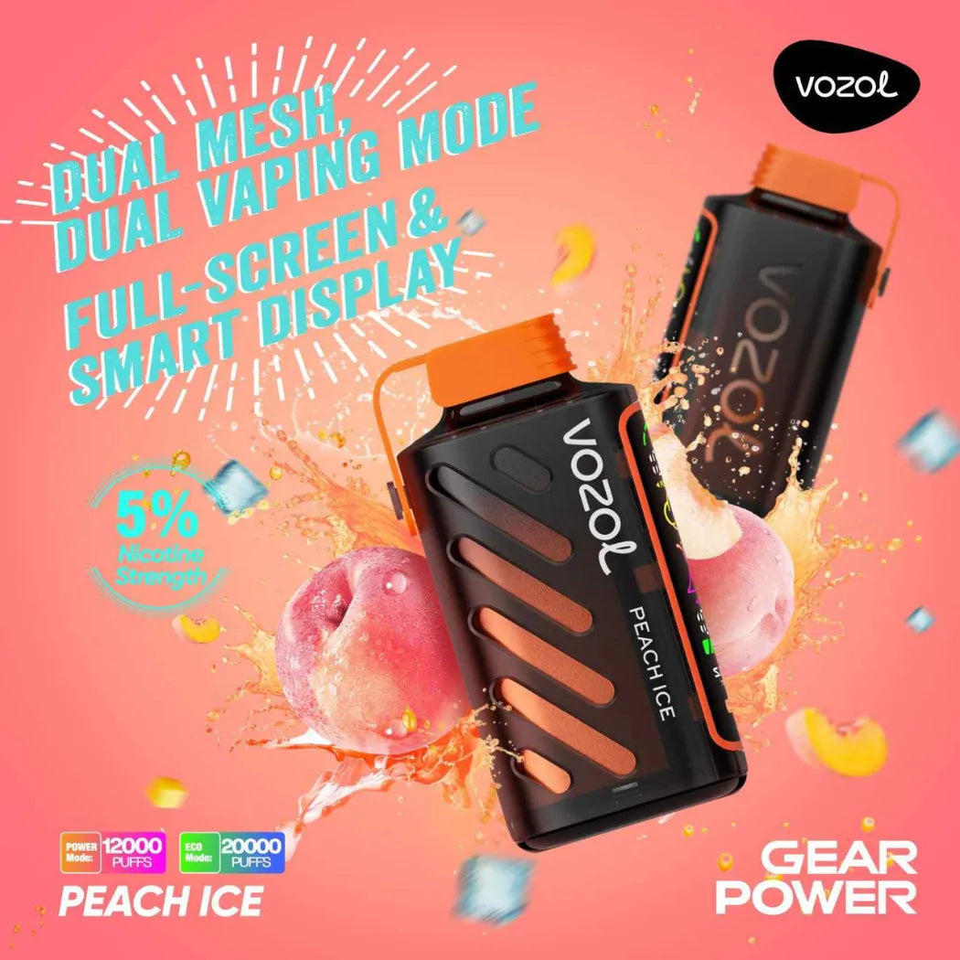 VOZOL_Gear_Power_20000_Puffs_50mg_Dual_Mode_-_Peach_Ice