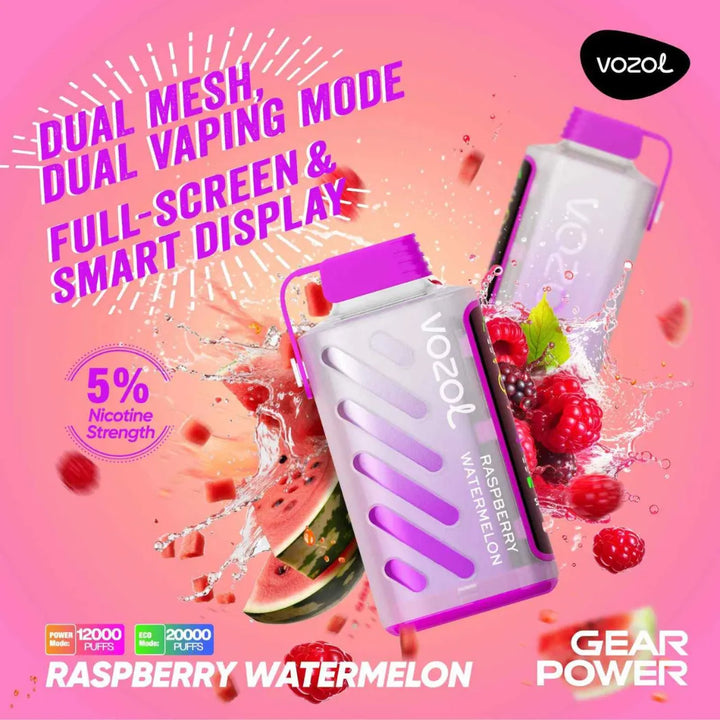 VOZOL_Gear_Power_20000_Puffs_50mg_Dual_Mode_-_Raspberry_Watermelon