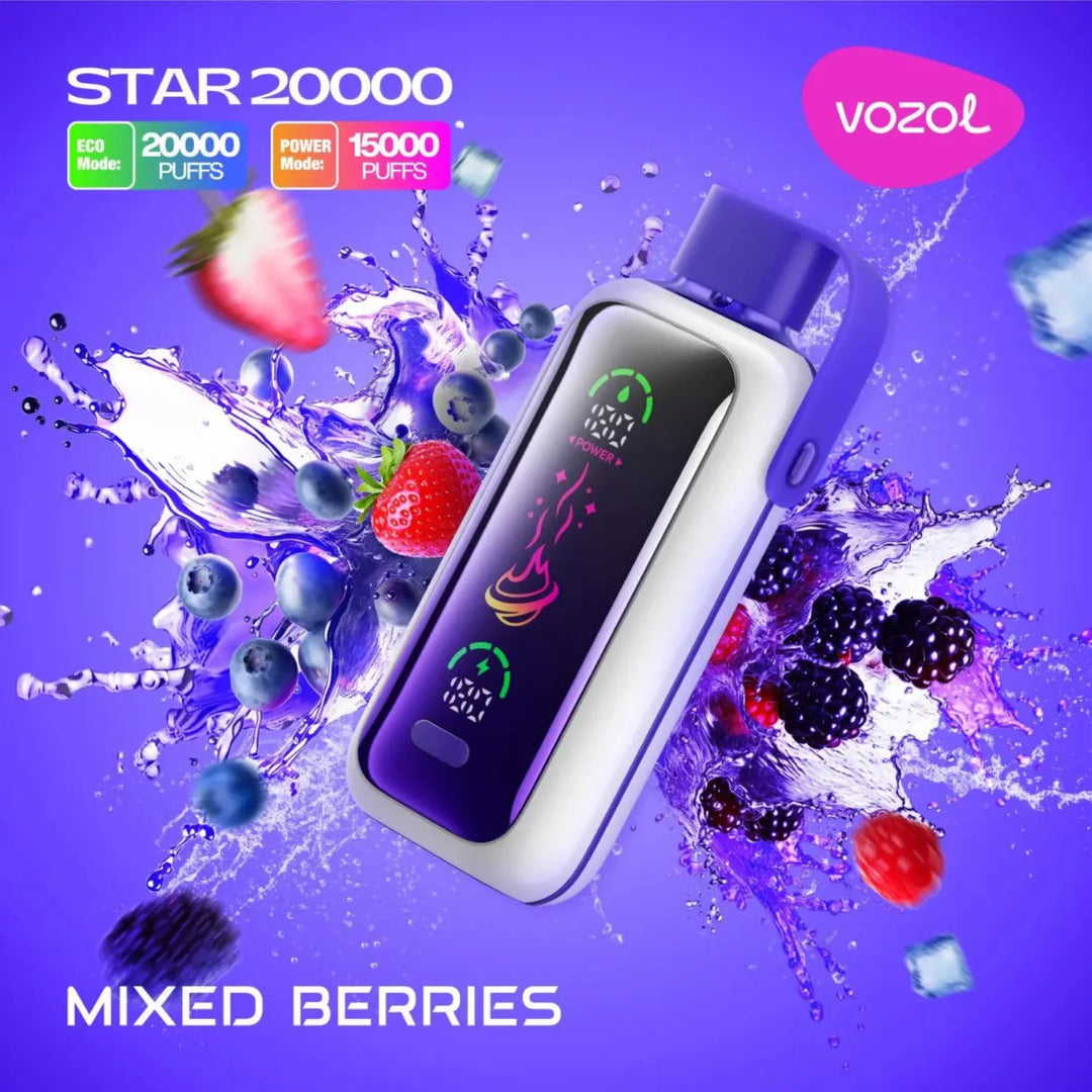 Mixed Berries  - VOZOL Star 20000 Puffs Disposable Vape 20mg & 50mg in Dubai, UAE