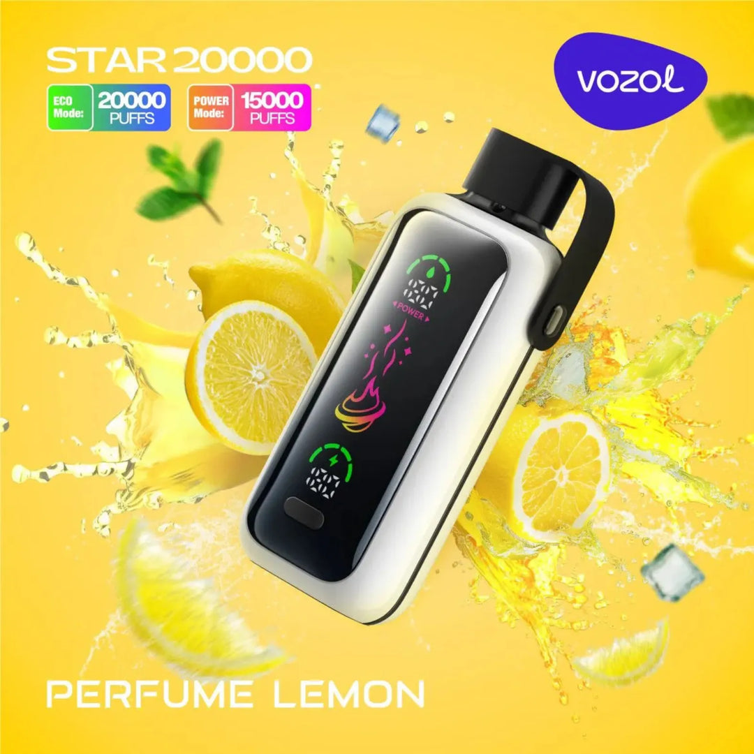 Perfume Lemon - VOZOL Star 20000 Puffs Disposable Vape 20mg & 50mg in Dubai, UAE