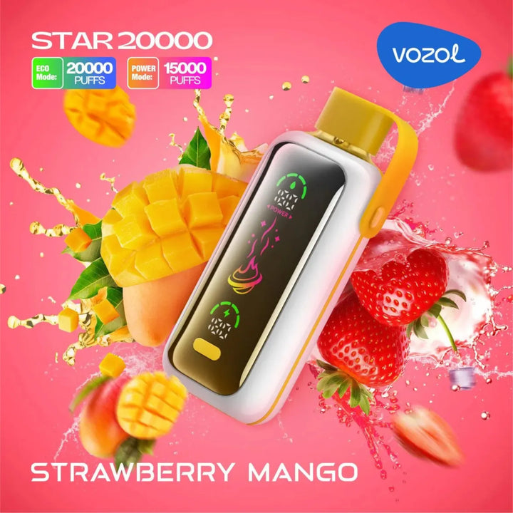 Strawberry Mango  - VOZOL Star 20000 Puffs Disposable Vape 20mg & 50mg in Dubai, UAE