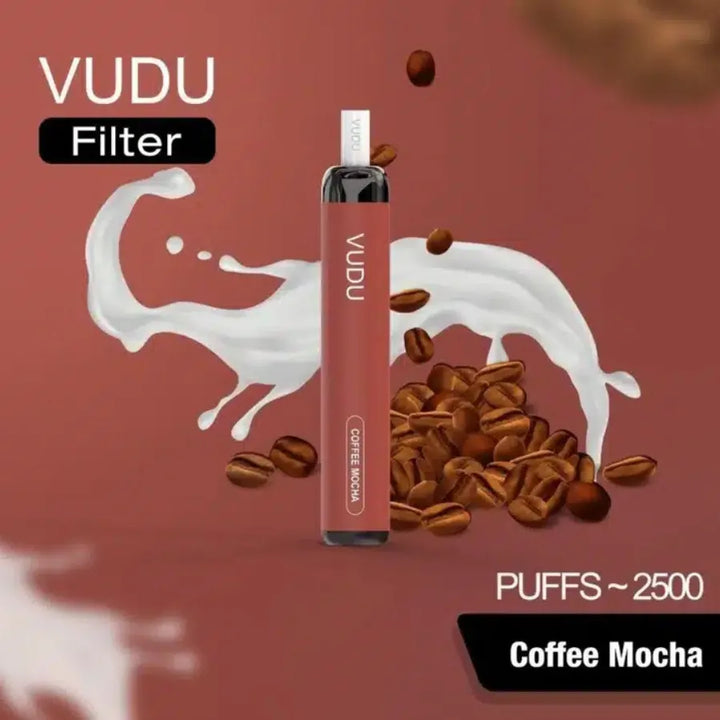 Coffee Mocha  - VUDU Filter 2500 Puffs Disposable Vape 50mg in Dubai, UAE