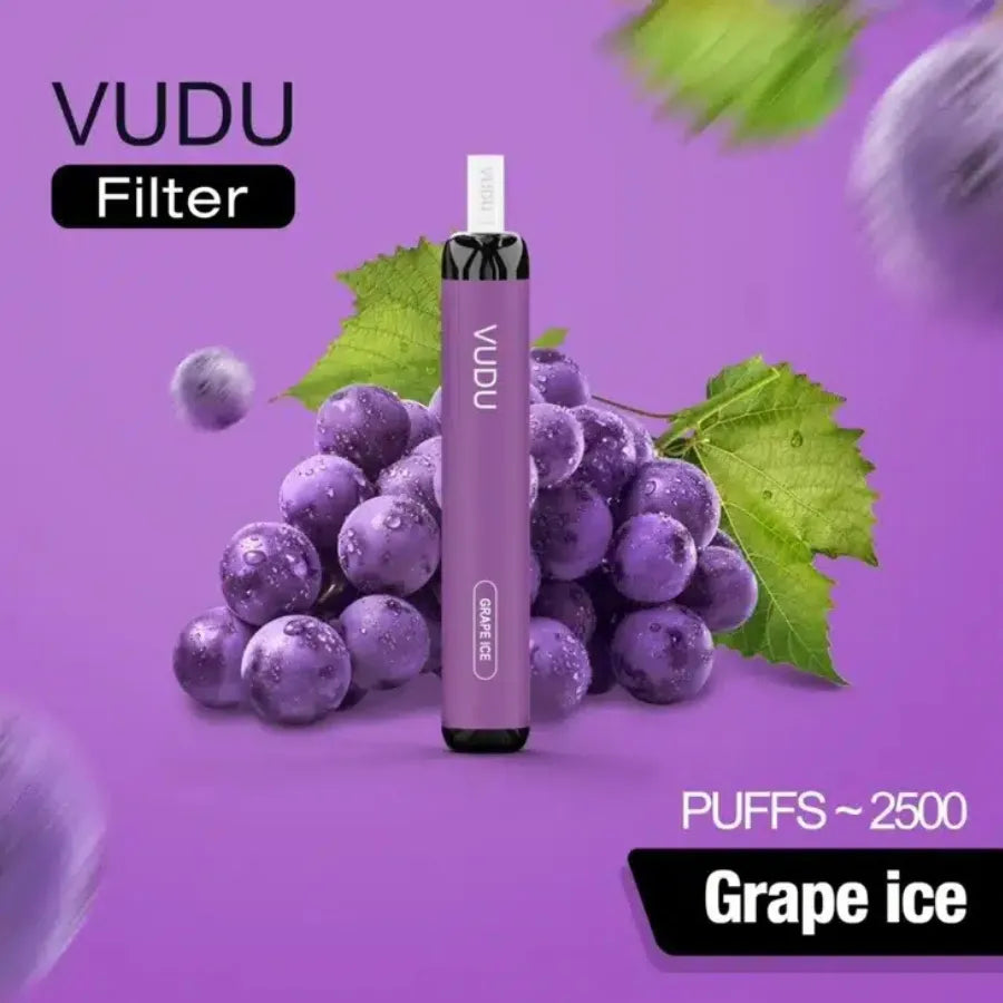 Grape Ice  - VUDU Filter 2500 Puffs Disposable Vape 50mg in Dubai, UAE
