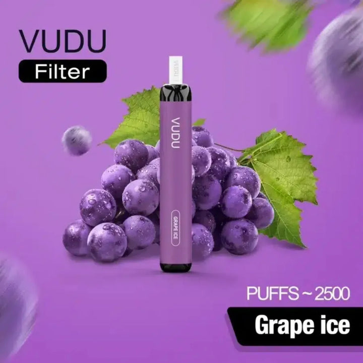 Grape Ice  - VUDU Filter 2500 Puffs Disposable Vape 50mg in Dubai, UAE