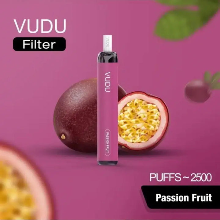 Passion Fruit  - VUDU Filter 2500 Puffs Disposable Vape 50mg in Dubai, UAE