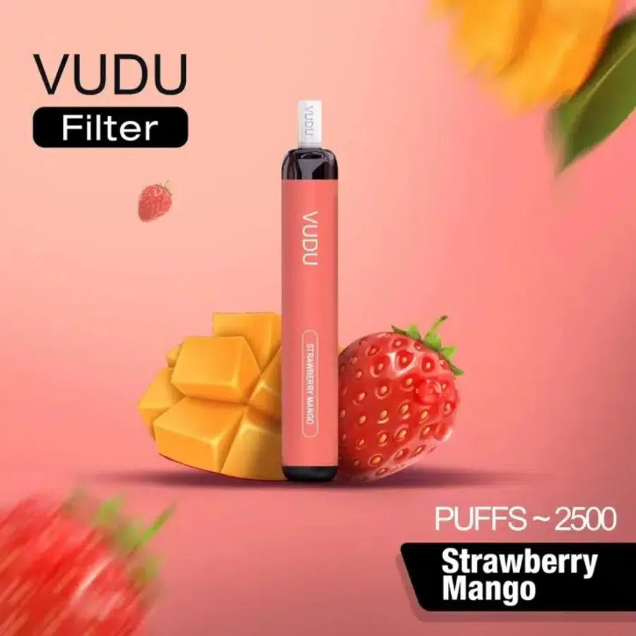 Strawberry Mango  - VUDU Filter 2500 Puffs Disposable Vape 50mg in Dubai, UAE