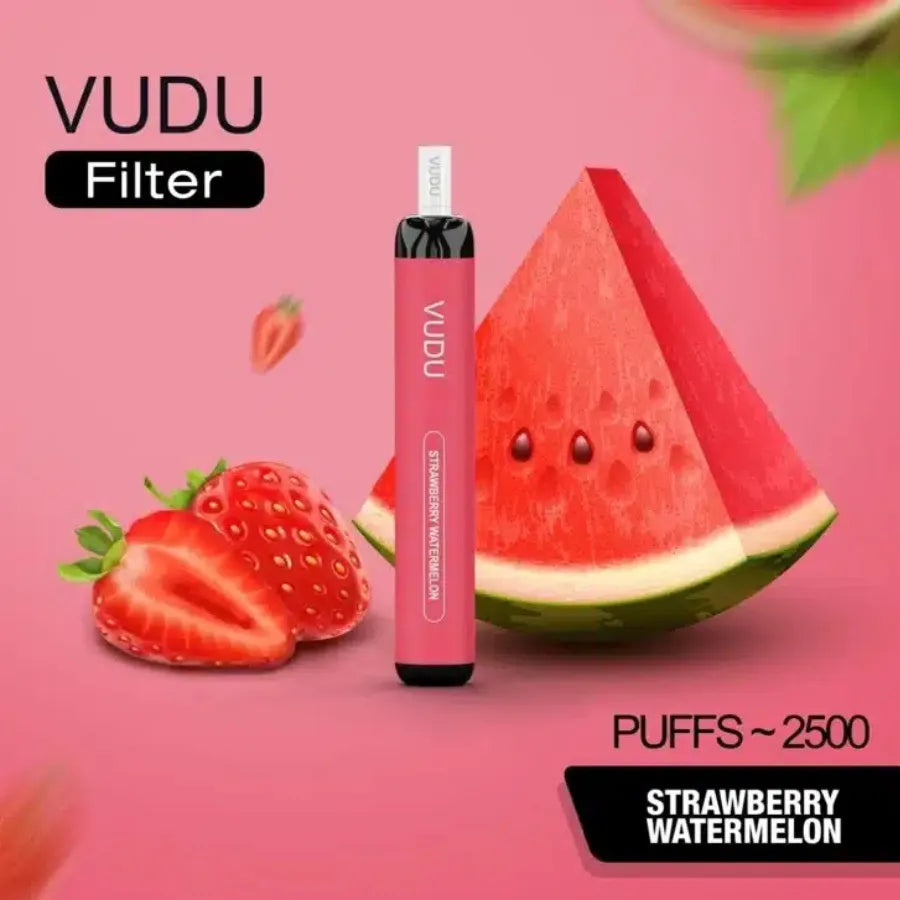 Strawberry watermelon  - VUDU Filter 2500 Puffs Disposable Vape 50mg in Dubai, UAE