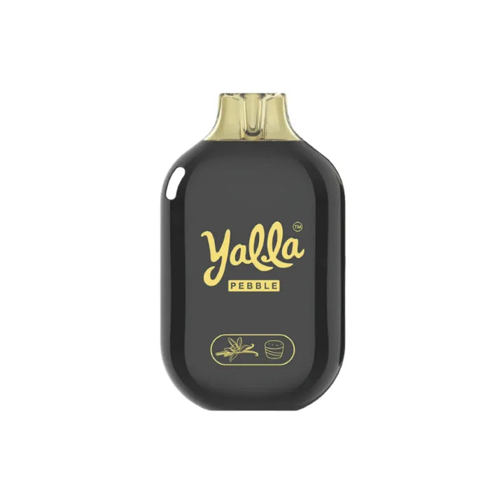 Vanilla Custard  - Yalla Pebble 6000 Puffs Disposable Vape 20mg in Dubai, UAE
