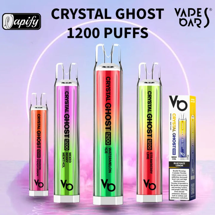 Vapes Bars Crystal Ghost 20mg_ml-1200 puffs Disposable Vape