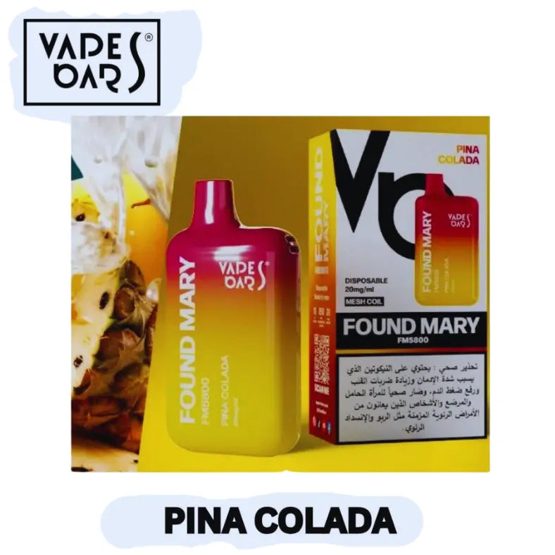 Pina Colada - Vapes Bars Found Mary 5800 Puffs Disposable Vape 20mg in UAE