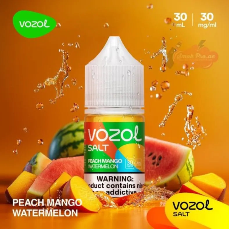 Peach Mango Watermelon  - Vozol 30ml Salt Nicotine E-liquid In Dubai, UAE