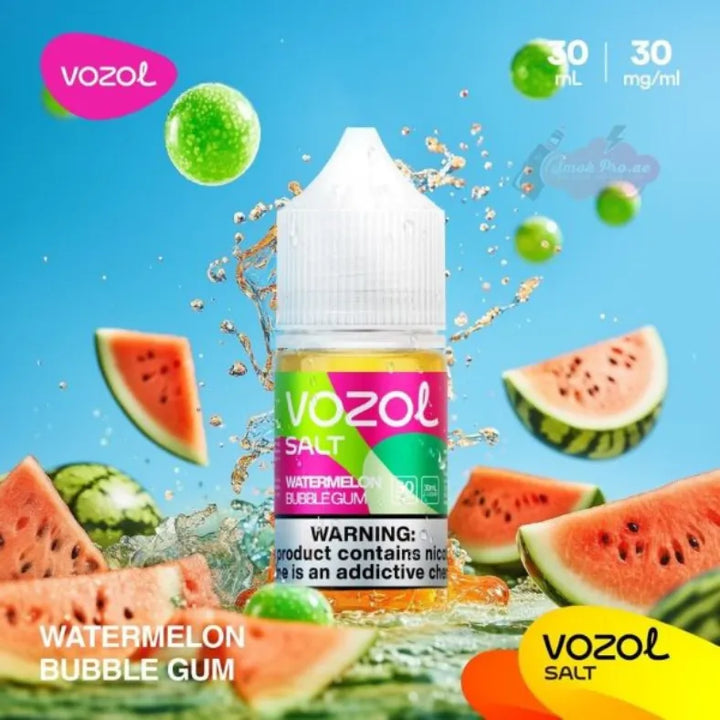 Watermelon Bubble Gum - Vozol 30ml Salt Nicotine E-liquid In Dubai, UAE