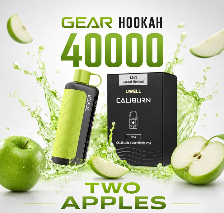 Vozol Gear Hookah two apple 