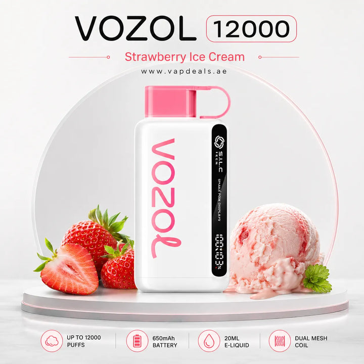 Vozol Star strawberry ice cream 