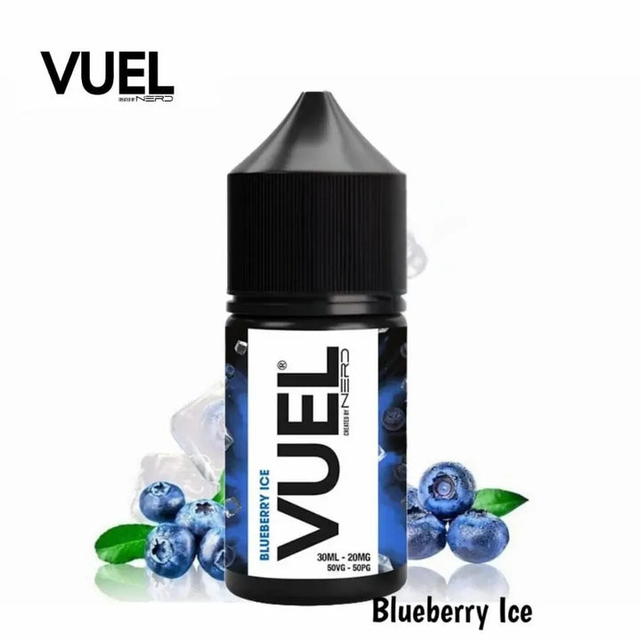  Blueberry Ice - VUEL Nerd 30ml Salt Nicotine Created By Fraxlabs Nerd in UAE