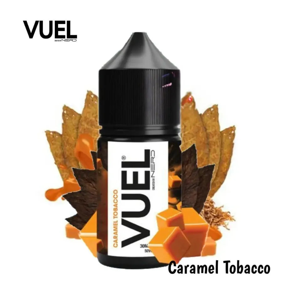 Caramel Tobacco  - VUEL Nerd 30ml Salt Nicotine Created By Fraxlabs Nerd in UAE