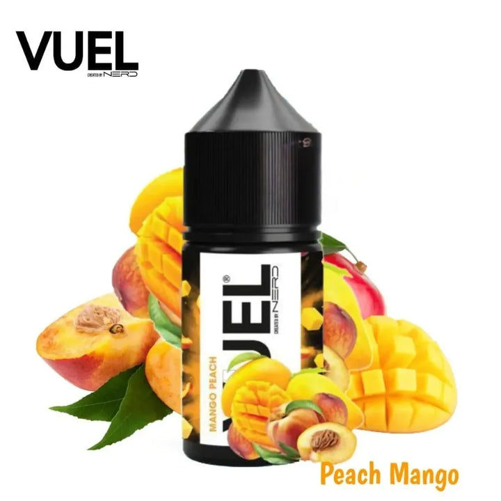 Peach Mango- VUEL Nerd 30ml Salt Nicotine Created By Fraxlabs Nerd in UAE