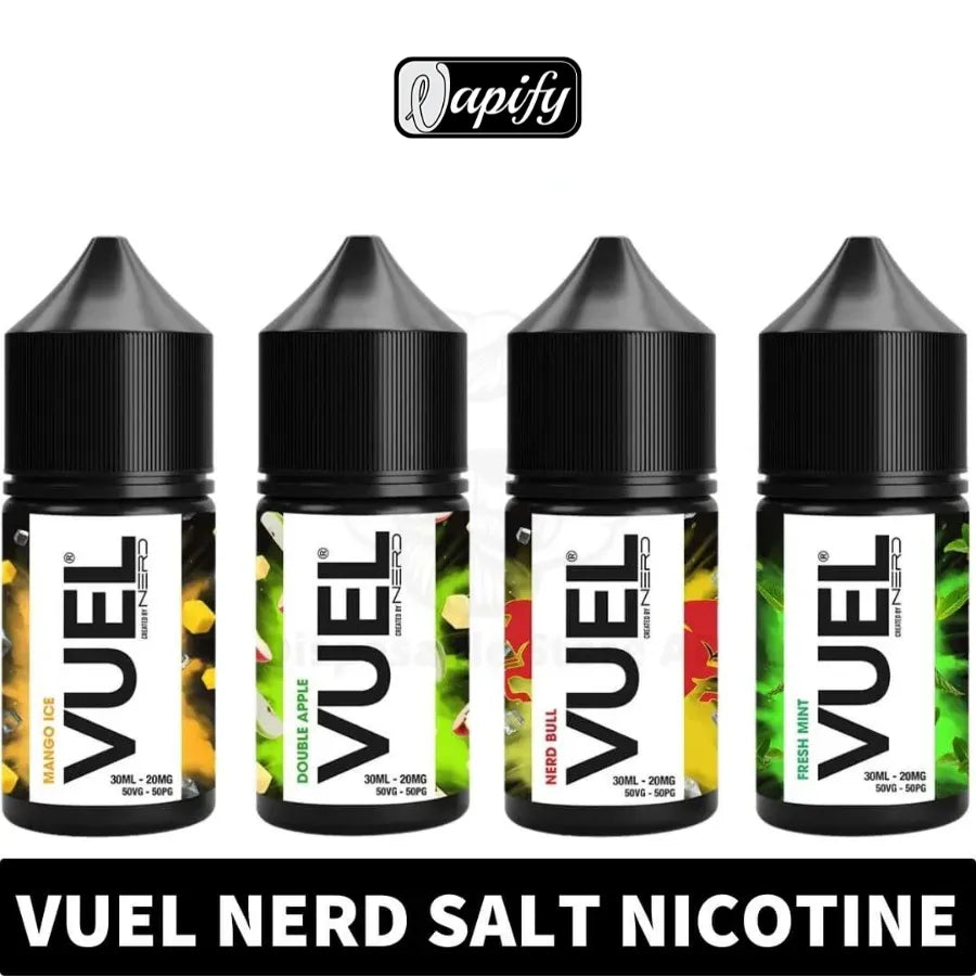 Best VUEL Nerd 30ml Salt Nicotine Created By Fraxlabs Nerd in UAE