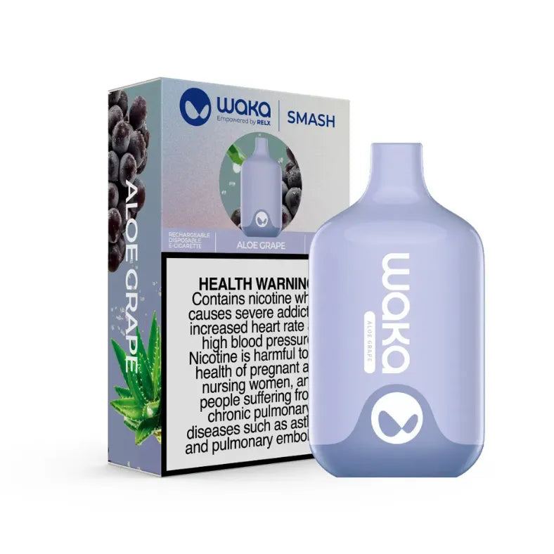 Aloe Grape  - Waka Smash 5500 Puffs 18mg Disposable Vape in Dubai, UAE
