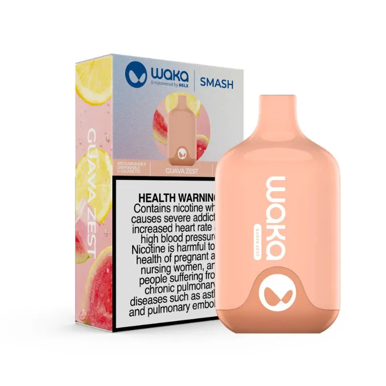 Guava Zest - Waka Smash 5500 Puffs 18mg Disposable Vape in Dubai, UAE