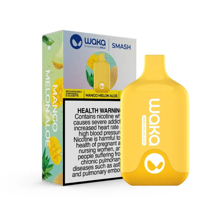 Mango Melon Aloe  - Waka Smash 5500 Puffs 18mg Disposable Vape in Dubai, UAE