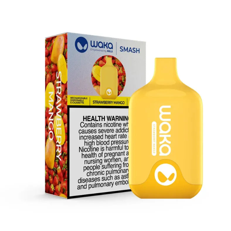 Strawberry Mango  - Waka Smash 5500 Puffs 18mg Disposable Vape in Dubai, UAE