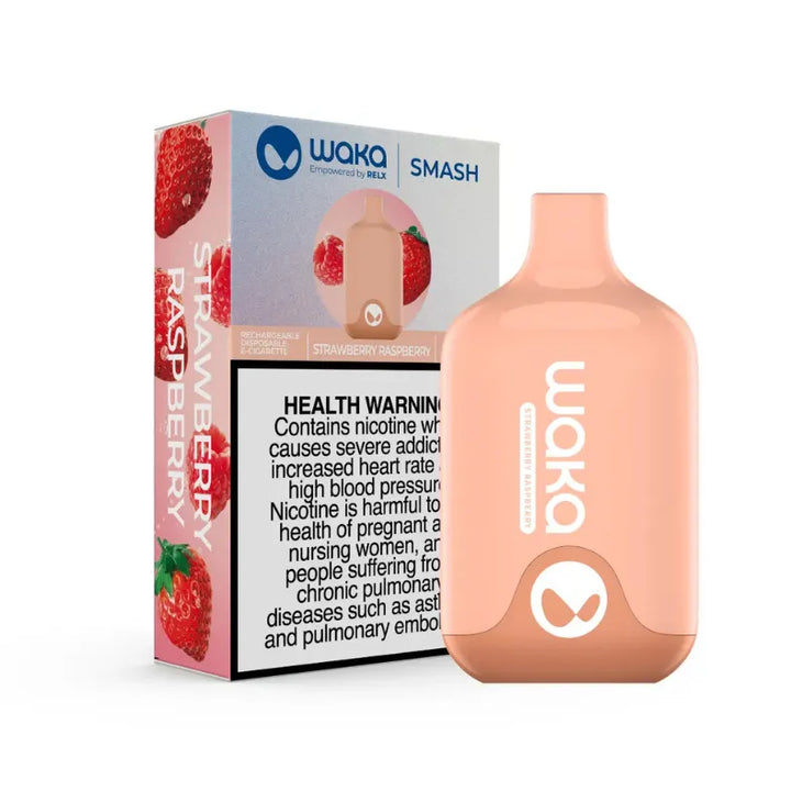 Strawberry Raspberry  - Waka Smash 5500 Puffs 18mg Disposable Vape in Dubai, UAE