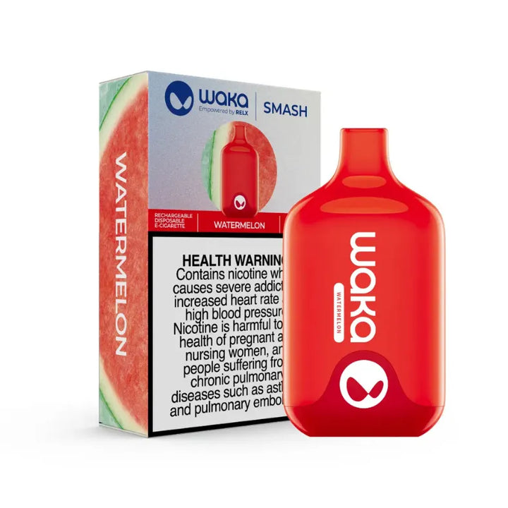 Watermelon  - Waka Smash 5500 Puffs 18mg Disposable Vape in Dubai, UAE