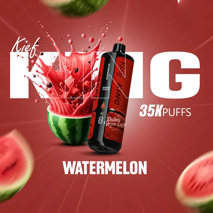 Watermelon- KIEF King 35000 Puffs Disposable Vape 3mg in Dubai, UAE