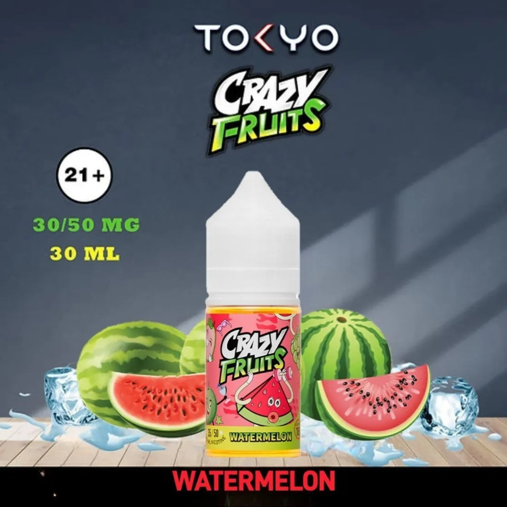 Watermelon  - Tokyo Crazy Fruits Salt Nicotine 30ml E-liquid in Dubai, UAE