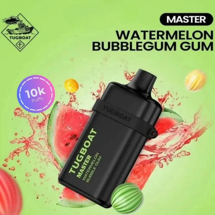 Watermelon Bubble gum- Tugboat Master 10000 Puffs Disposable Vape 20mg in Dubai, UAE