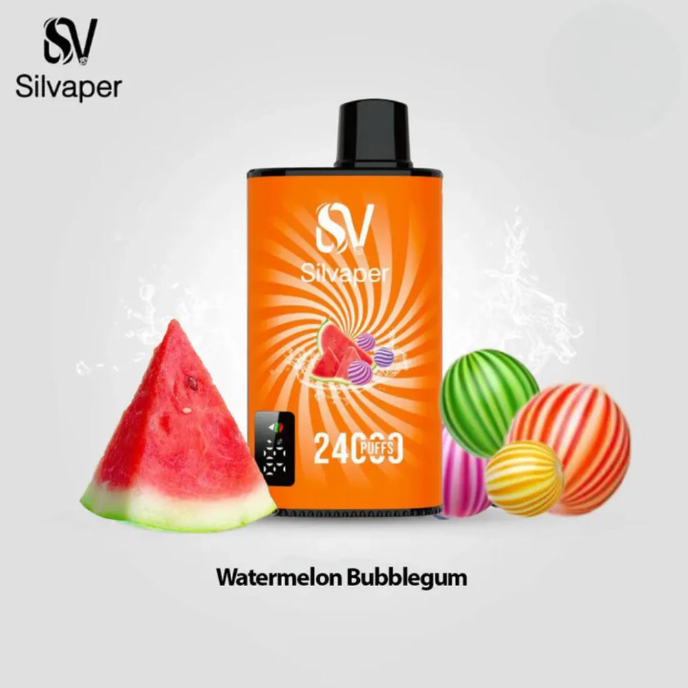 Watermelon Bubblegum - Silvaper 24000 Puffs Disposable Vape 2% Nicotine in Dubai, UAE
