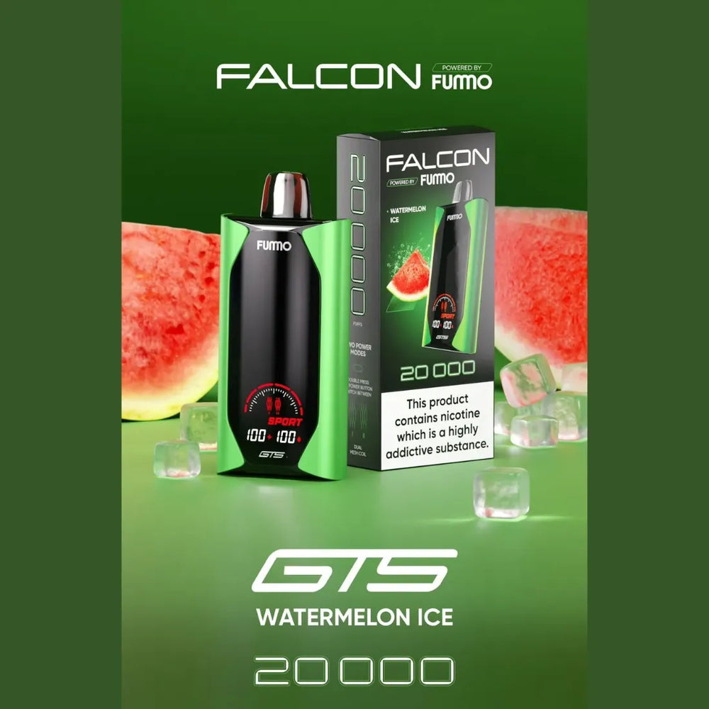 Watermelon Ice - Fummo Falcon GTS 20000 Puffs Disposable Vape 50mg in Dubai, UAE 
