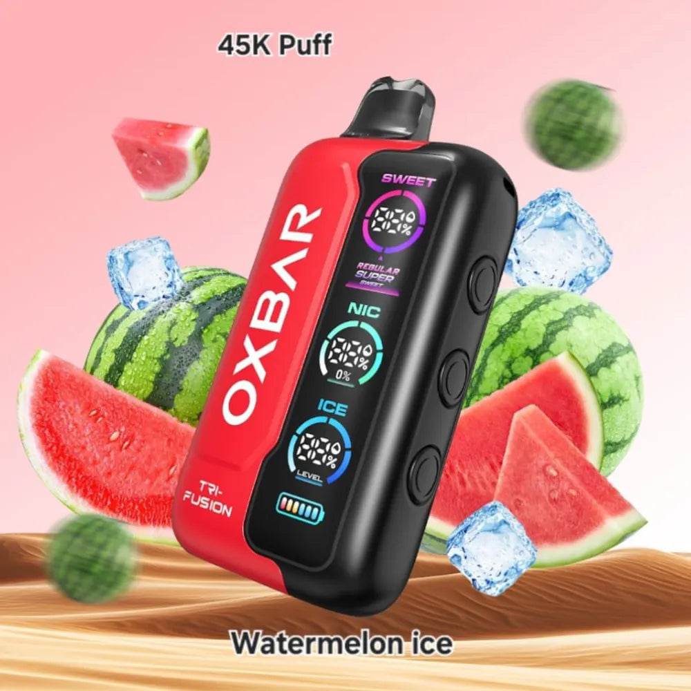 Watermelon Ice - OXBAR TRI Fusion 45000 Puffs Disposable Vape in Dubai, UAE