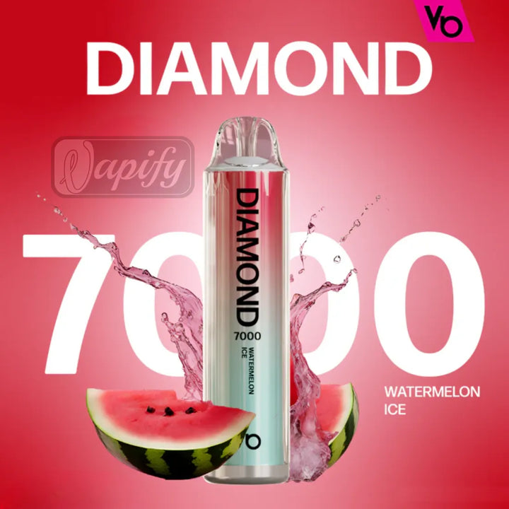 Watermelon Ice - Vapes Bars Diamond 7000 Puffs Disposable Vape 2% Nicotine in Dubai, UAE