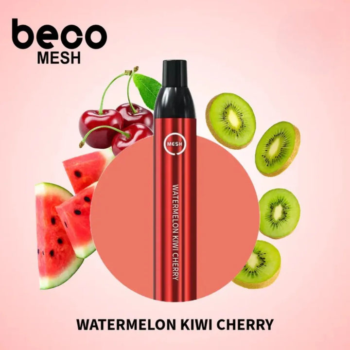 Watermelon Kiwi Cherry - Vaptio Beco Mesh 2200 Puffs Disposable Vape in Dubai, UAE   