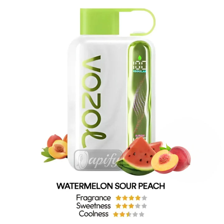 Watermelon Sour Peach -  Vozol Star 40000 Puffs Disposable Vape Dual Mode in Dubai, UAE