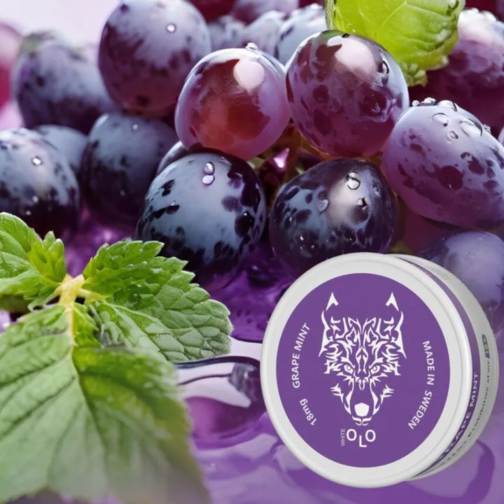 Grape Mint - White OLO Nicotine Pouches in Dubai, UAE 