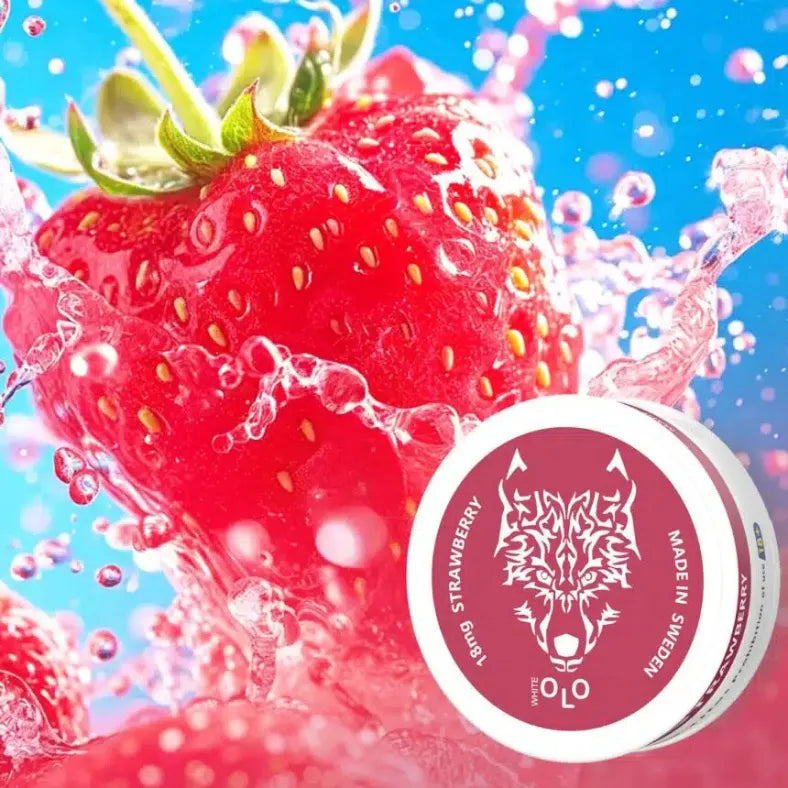 Strawberry - White OLO Nicotine Pouches in Dubai, UAE 