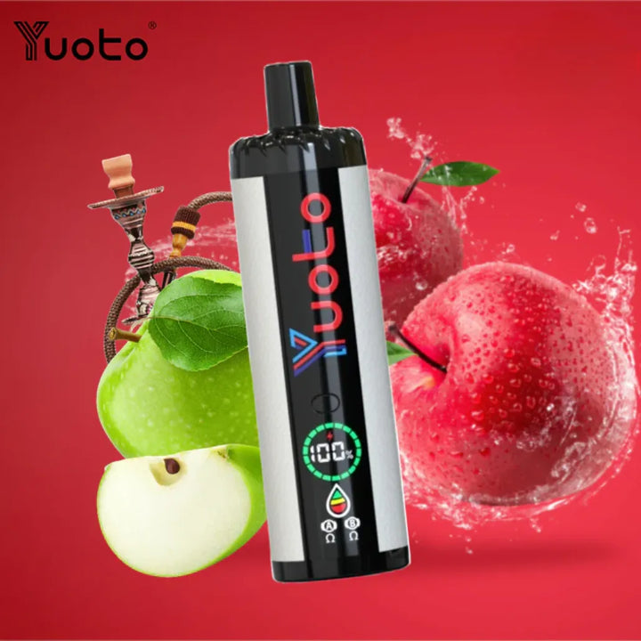 YUOTO Digi 15000 Puffs Double Apple Hookah Disposable 50mg Rechargeable Vape in Dubai, UAE