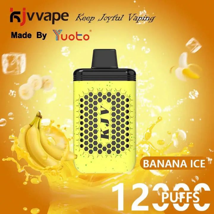 Banana ice - YUOTO KJV 12000 Puffs Disposable Vape 50mg in Dubai, UAE