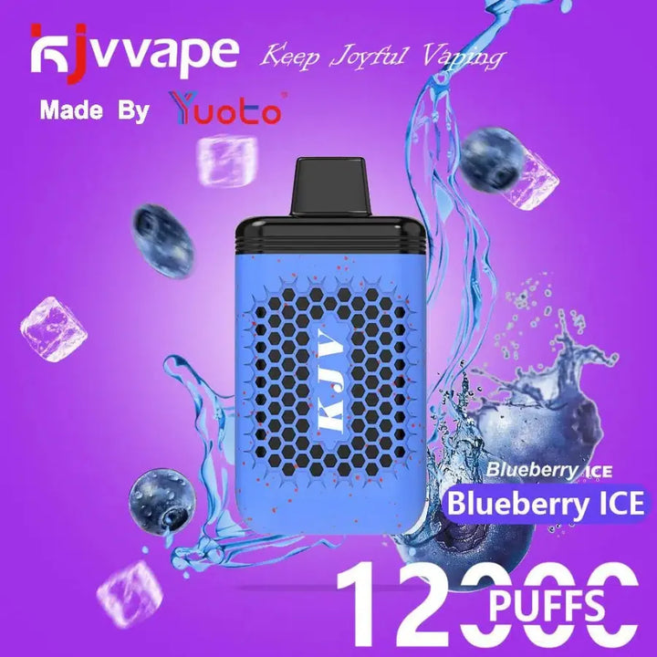 Blueberry Ice YUOTO KJV 12000 Puffs Disposable Vape 50mg in Dubai, UAE