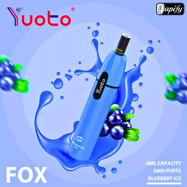YUOTO Fox Disposable 5% 3000 Puffs Rechargeable Vape