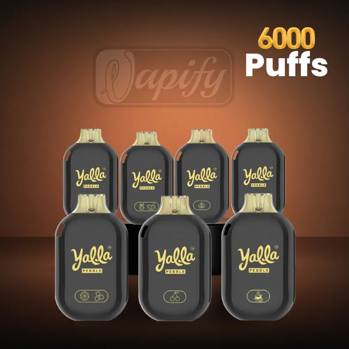 Best Yalla Pebble 6000 Puffs Disposable Vape 20mg/ml- Near me in Dubai, UAE